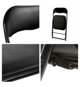 CHAISE PLIANTE - NOIR - PRL