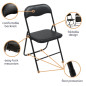 CHAISE PLIANTE - NOIR CHAISE PLIANTE - NOIR