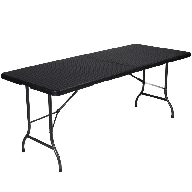 TABLE PLIANTE - IMITATION ROTIN - 180 x 75 x 74 cm TABLE PLIANTE - IMITATION ROTIN - 180 x 75 x 74 cm