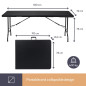 TABLE PLIANTE - IMITATION ROTIN - 180 x 75 x 74 cm TABLE PLIANTE - IMITATION ROTIN - 180 x 75 x 74 cm