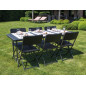 TABLE PLIANTE - IMITATION ROTIN - 180 x 75 x 74 cm TABLE PLIANTE - IMITATION ROTIN - 180 x 75 x 74 cm