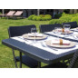 TABLE PLIANTE - IMITATION ROTIN - 180 x 75 x 74 cm TABLE PLIANTE - IMITATION ROTIN - 180 x 75 x 74 cm
