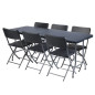TABLE PLIANTE - IMITATION ROTIN - 180 x 75 x 74 cm TABLE PLIANTE - IMITATION ROTIN - 180 x 75 x 74 cm