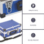 VALISE À OUTILS EN ALUMINIUM - 320 x 230 x 155 mm - 11,4 L - BLEU