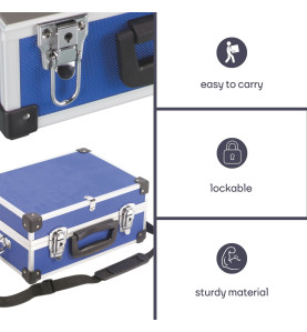 VALISE À OUTILS EN ALUMINIUM - 320 x 230 x 155 mm - 11,4 L - BLEU - PR