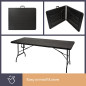 TABLE PLIANTE - IMITATION BOIS - 180 x 75 x 74 cm