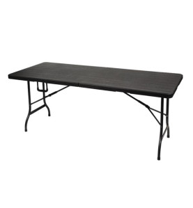 TABLE PLIANTE - IMITATION BOIS - 180 x 75 x 74 cm - PRL