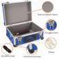 VALISE À OUTILS EN ALUMINIUM - 320 x 230 x 155 mm - 11,4 L - BLEU