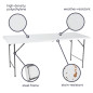 TABLE PLIANTE - 180 x 70 x 74 cm TABLE PLIANTE - 180 x 70 x 74 cm
