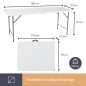 TABLE PLIANTE - 180 x 70 x 74 cm TABLE PLIANTE - 180 x 70 x 74 cm