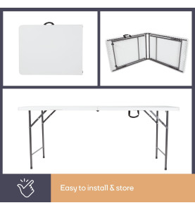 TABLE PLIANTE - 180 x 70 x 74 cm - PRL