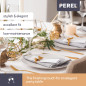 Housse extensible pour table rectangulaire - blanc