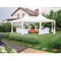 Housse extensible pour table rectangulaire - blanc