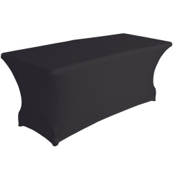 Housse extensible pour table rectangulaire - noir - PRL
