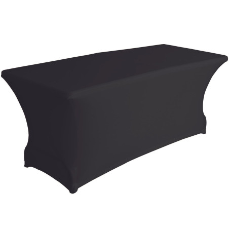 Housse extensible pour table rectangulaire - noir - PRL