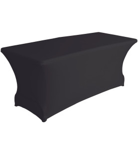 Housse extensible pour table rectangulaire - noir - PRL