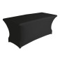Housse extensible pour table rectangulaire - noir