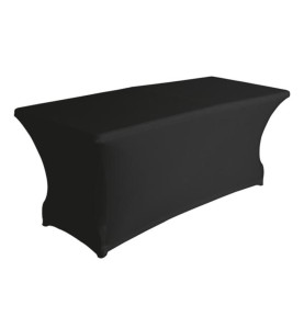 Housse extensible pour table rectangulaire - noir - PRL