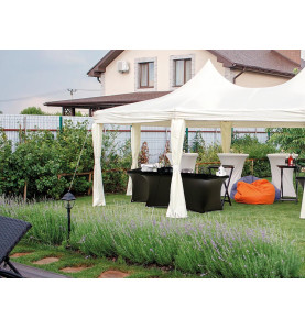 Housse extensible pour table rectangulaire - noir - PRL