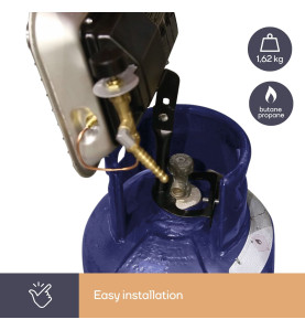 CHAUFFAGE RADIANT AU GAZ - 4500 W - PRL
