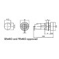 PORTE-FUSIBLE POUR MONTAGE CHASSIS 5 x 20mm