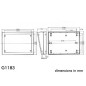 COFFRET POUR CLAVIER - GRIS 189 x 134 x 32/55mm
