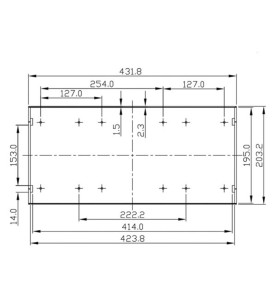 BOÎTIERS ABS 19" POUR MONTAGE EN RACK - 1U - Velleman
