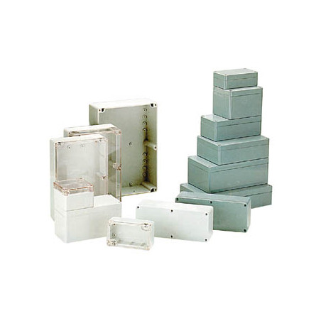 COFFRET ETANCHE EN POLYCARBONATE - GRIS CLAIR 115 x 65 x 40mm - Vellem