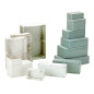 COFFRET ETANCHE EN POLYCARBONATE - GRIS CLAIR AVEC COUVERCLE TRANSPARENT 220 x 146 x 55mm