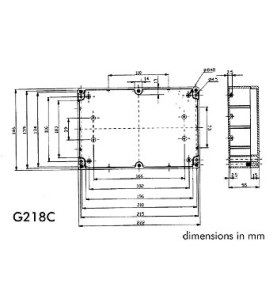 COFFRET ETANCHE EN POLYCARBONATE - GRIS CLAIR AVEC COUVERCLE TRANSPARE