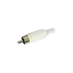 FICHE RCA MALE - BLANC - Velleman