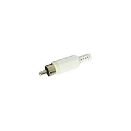 FICHE RCA MALE - BLANC - Velleman