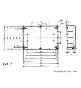 COFFRET ETANCHE EN ABS - GRIS FONCE 222 x 146 x 55mm - Velleman