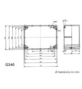 COFFRET ETANCHE EN ABS - GRIS FONCE 171 x 121 x 80mm - Velleman