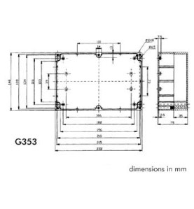 COFFRET ETANCHE EN ABS - GRIS FONCE 222 x 146 x 75mm - Velleman