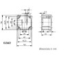 COFFRET ETANCHE EN ABS - GRIS FONCE 52 x 50 x 35mm