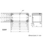 COFFRET ETANCHE EN ABS - GRIS FONCE 160 x 80 x 85mm