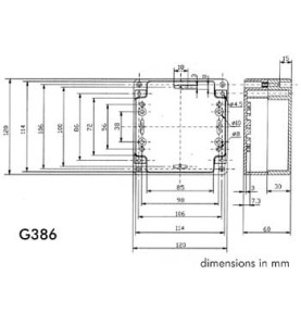 COFFRET ETANCHE EN ABS - GRIS FONCE 120 x 120 x 60mm - Velleman