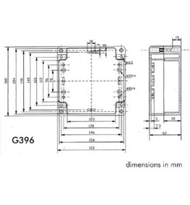 COFFRET ETANCHE EN ABS - GRIS FONCE 160 x 160 x 60mm - Velleman
