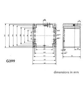 COFFRET ETANCHE EN ABS - GRIS FONCE 160 x 160 x 90mm - Velleman