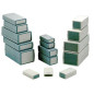 COFFRET EN PLASTIQUE MOULE - GRIS FONCE 90 x 50 x 16mm