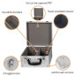 COFFRET 40 CD - 280 x 268 x 160 mm - 12 L