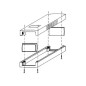 COFFRET EN PLASTIQUE MOULE - GRIS FONCE 120 x 60 x 50mm