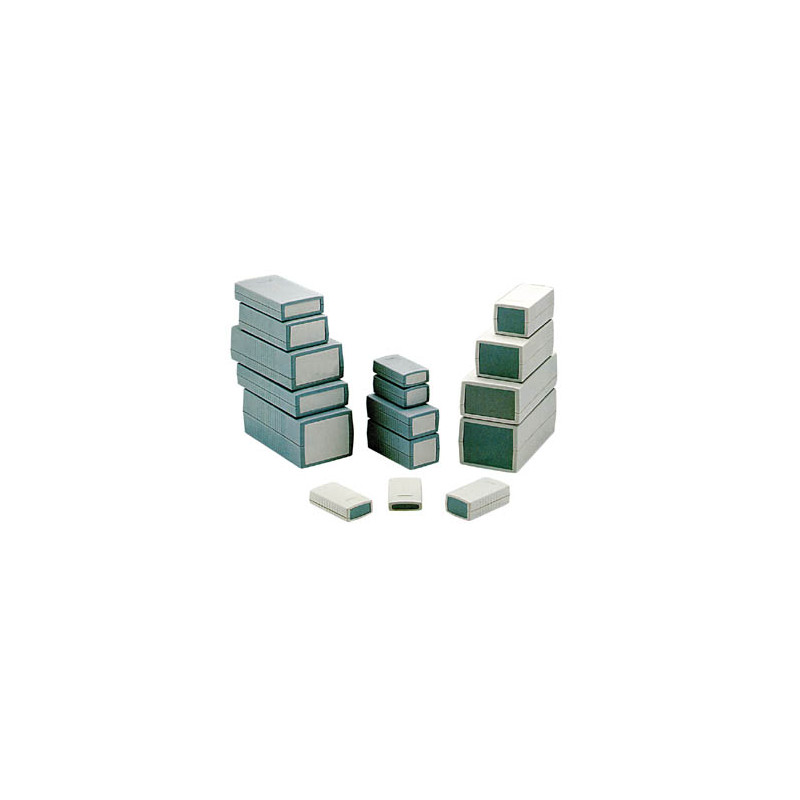 COFFRET EN PLASTIQUE MOULE - GRIS FONCE 190 x 100 x 40mm