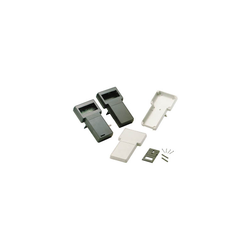 COFFRET EN "T" GRIS 237/95 X 131/95 X 43mm - ZONE D'AFFICHAGE SOLIDE