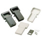 COFFRET EN "T" GRIS 237/95 X 131/95 X 43mm - ZONE D'AFFICHAGE SOLIDE