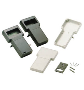 COFFRET EN "T" GRIS 237/95 X 131/95 X 43mm - ZONE D'AFFICHAGE SOLIDE -