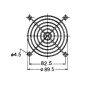 GRILLE POUR VENTILATEUR 92 x 92mm