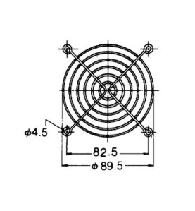 GRILLE POUR VENTILATEUR 92 x 92mm - Velleman