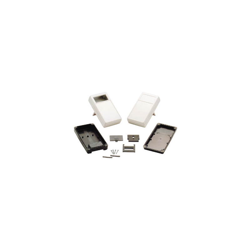 COFFRET PORTABLE - GRIS 180 x 100 x 43mm - ZONE D'AFFICHAGE OUVERTE
